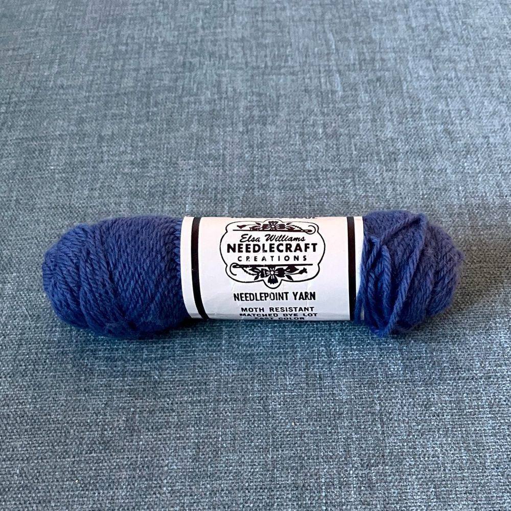 Blue Needlepoint Thread Yarn